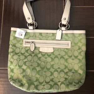 Coach signature tote bag